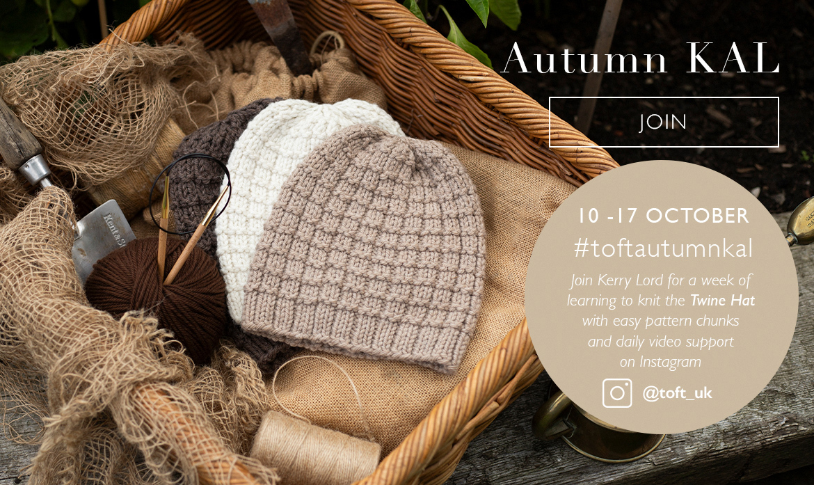 toft kal knit along join hat aran learn video